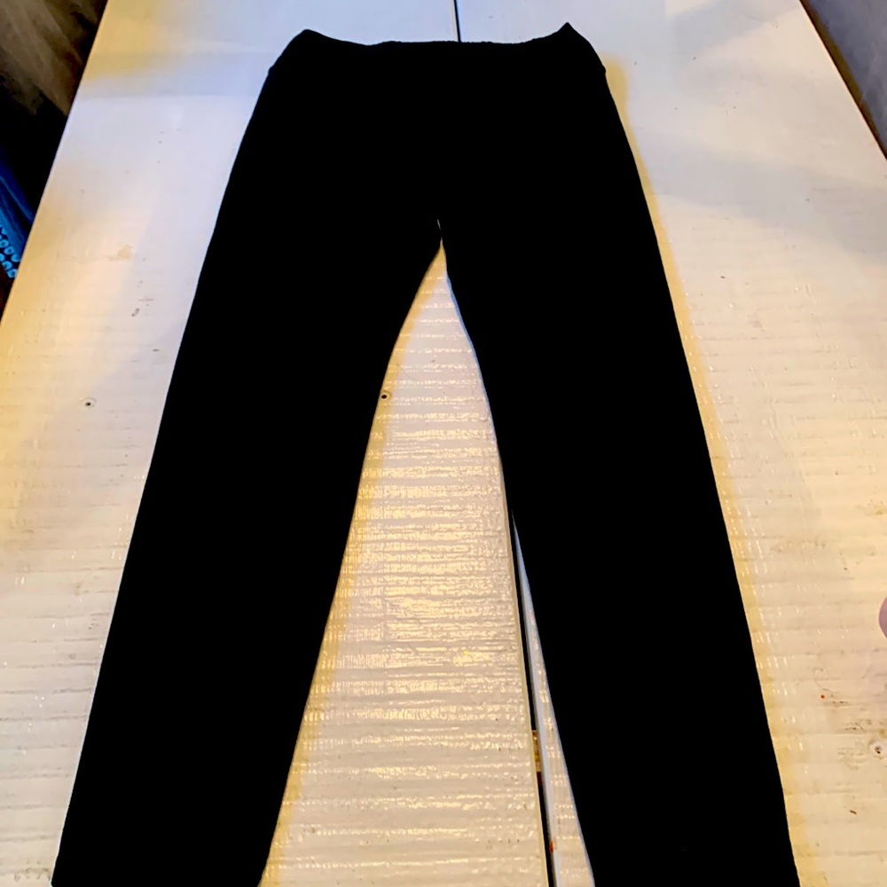 Wilfred faux suede black leggings medium